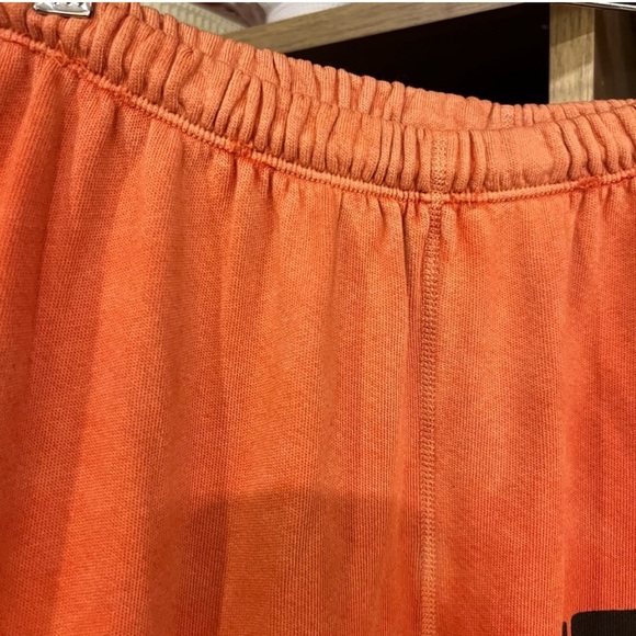 VTG CIRCA 99 Electric Orange Fluffy OG Lets Go Sweatpants ( Rare Sun Faded ) - Picture 5 of 8